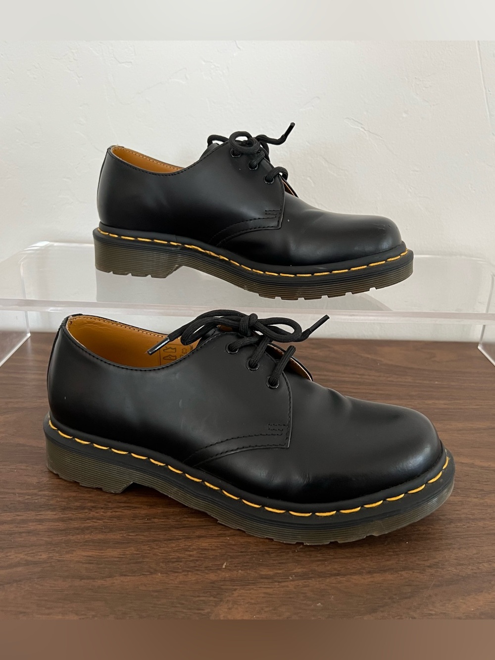Dr. Martens Women's 1461 smooth Oxford black leather shoes 38